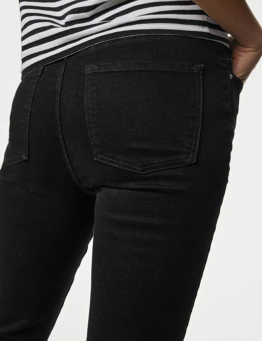 Women's High Rise Regular Jeans, Black Mix (Size 2XL) - Rajputtrade