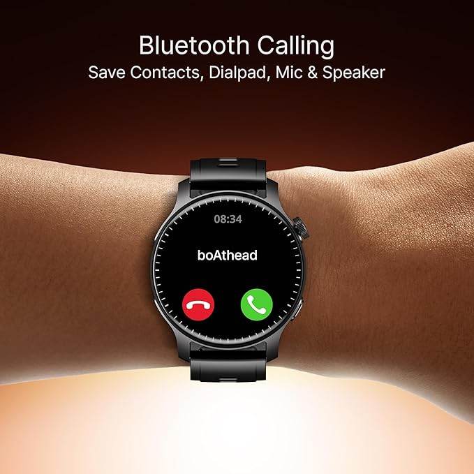 boAt New Launch Ultima Prime smartwatch with 1.43” AMOLED Display, Watch Face Studio (Onyx Black) - Rajputtrade