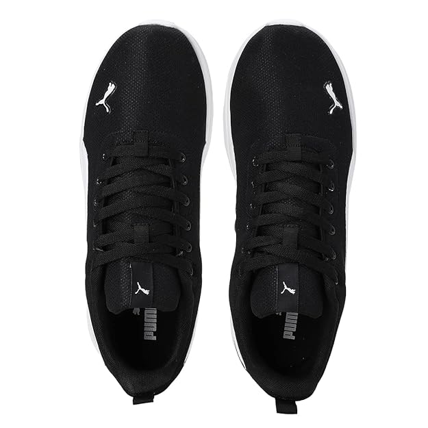 Puma Men Lace Up Sneaker Shoes (Black, White) - Rajputtrade