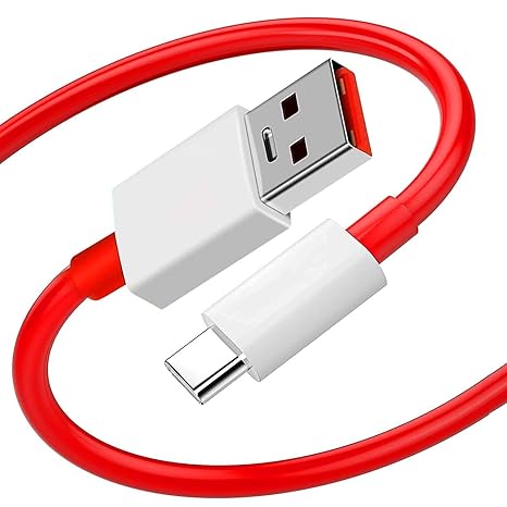 Fast Type C Usb Cable For Tata Punch Adventure Rhythm Original USB Type C Sync Cable (Red)