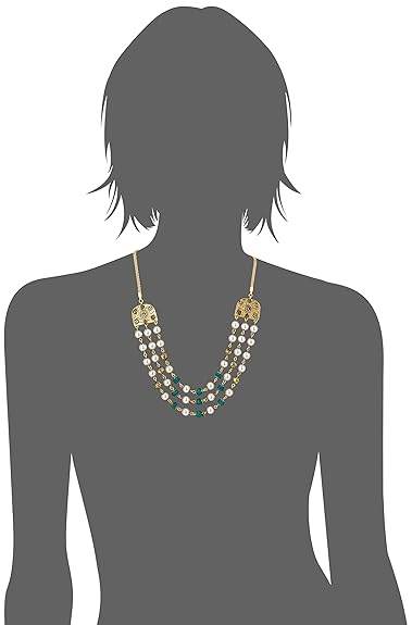 Gold Plated Pearl Necklace Set for Women - Rajputtrade