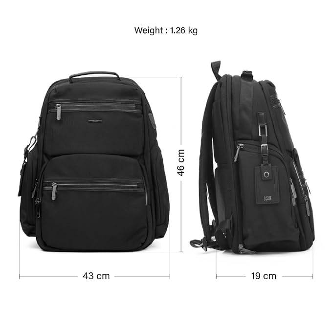 ICON The Overnighter Laptop Backpack 30L | Durable Oxford Fabric, Fits 15.6" Laptops | USB Charging Port, Luggage Sleeve | Water-Resistant, Multipurpose Unisex Bag for Short Trips - Rajputtrade
