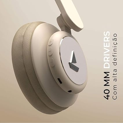 boAt Rockerz 450, 15 HRS Battery, 40mm Drivers, Padded Ear Cushions, Wireless Headphone with Mic (Hazel Beige)