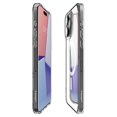 Spigen Air Skin Hybrid MagFit Back Cover Case Compatible with iPhone 15 Pro Max (TPU + Poly Carbonate | White)