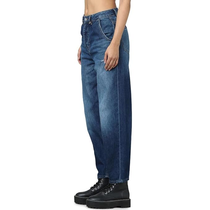 Women Regular Fit Jeans, Dark Blue Denim (Size 40) - Rajputtrade