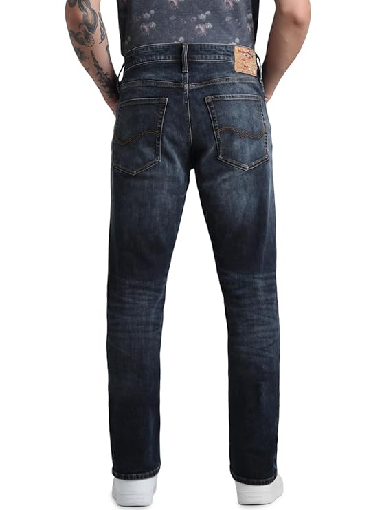 JACK & JONES Men's Regular Fit Mid Rise Jeans - Rajputtrade