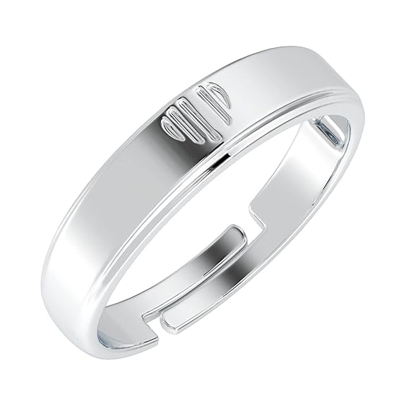 Pure Real 925 Sterling Silver Adjustable Ring Band | Multiple Design Options | Gift for Women and Girls - Rajputtrade