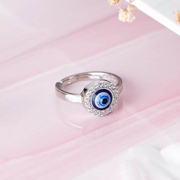 925 Sterling Silver Rhodium Plated Ring | Gift for Women and Girls | With Certificate of Authenticity and 925 Hallmark - Rajputtrade