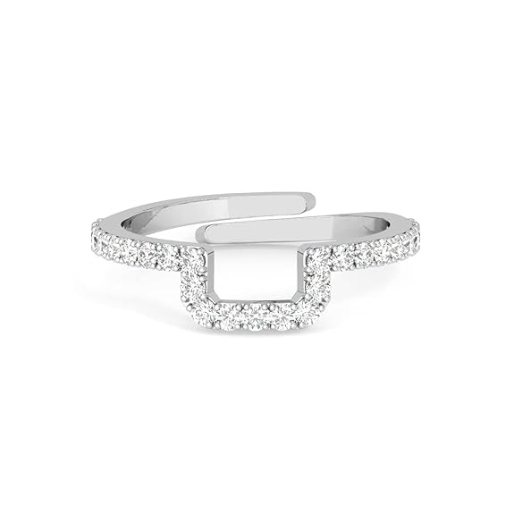 Pure 925 Sterling Silver Minimal Office wear Finger Ring with Adjustable Band | Gift for Women Girls Wife Girlfriend | Multiple Design Options - Rajputtrade