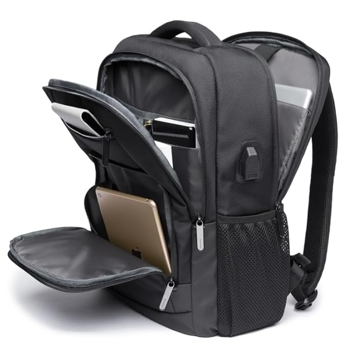 Red Lemon Swiss Cut Design 15.6" Laptop Backpack for Men and Women, Stylish 26L Capacity, USB Charging Port, Anti-Theft Pocket & Accessories Organizer - Rajputtrade