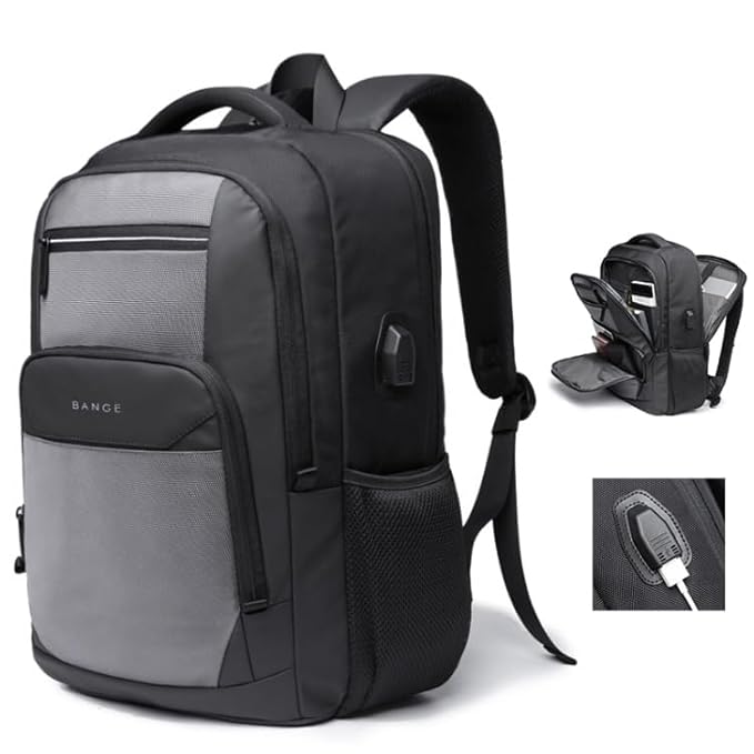 Red Lemon Swiss Cut Design 15.6" Laptop Backpack for Men and Women, Stylish 26L Capacity, USB Charging Port, Anti-Theft Pocket & Accessories Organizer - Rajputtrade