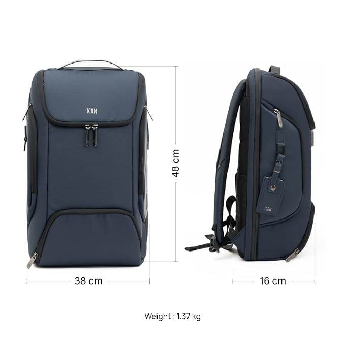 ICON Iconic Backpack, Waterproof Unisex Laptop Backpack - Rajputtrade
