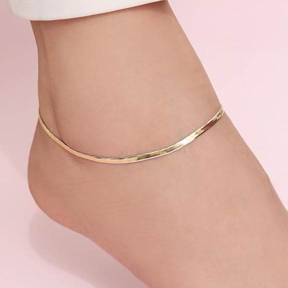925 Sterling Silver Classy Anklet Pair for Women | Gift for Women & Girls | - Rajputtrade