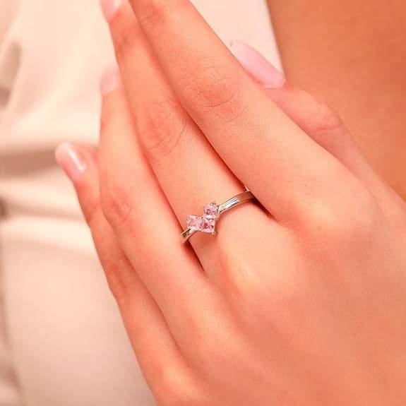 925 Sterling Silver Rhodium Plated Ring | Gift for Women and Girls | With Certificate of Authenticity and 925 Hallmark - Rajputtrade