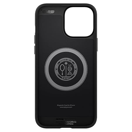 Spigen Mag Armor Back Cover Case Compatible with iPhone 13 Pro Max (TPU | Matte Black)