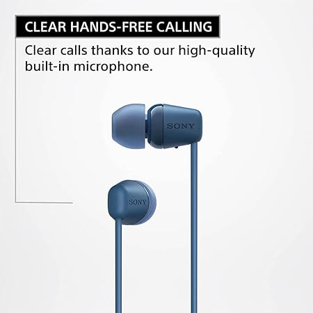 Sony WI-C100 Wireless Headphones with Customizable Equalizer for Deep Bass & 25 Hrs Battery - Rajputtrade