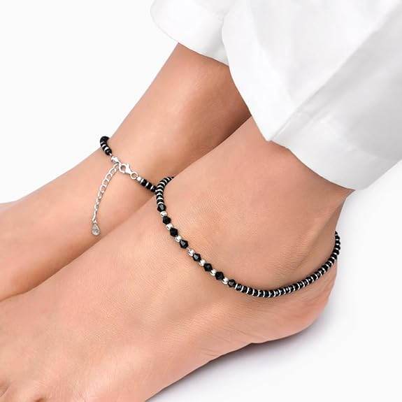 925 Silver Barefoot Bling Anklet | Gifts for Women and Girls - Rajputtrade
