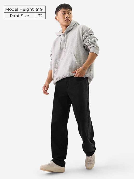 The Souled Store Dark Sapphire Men and Boys Straight Fit Cotton Blend Jeans - Rajputtrade