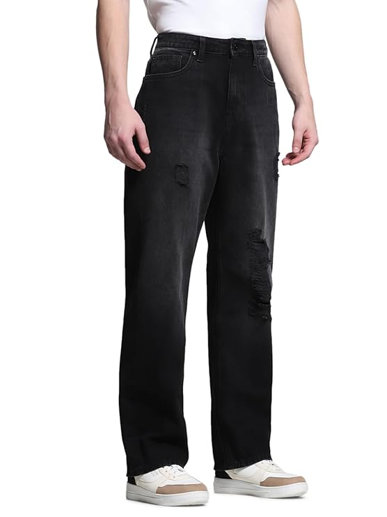 JACK & JONES Men's Loose Mid Rise Jeans - Rajputtrade