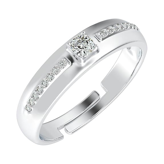Pure Real 925 Sterling Silver Adjustable Ring Band | Multiple Design Options | Gift for Women and Girls - Rajputtrade
