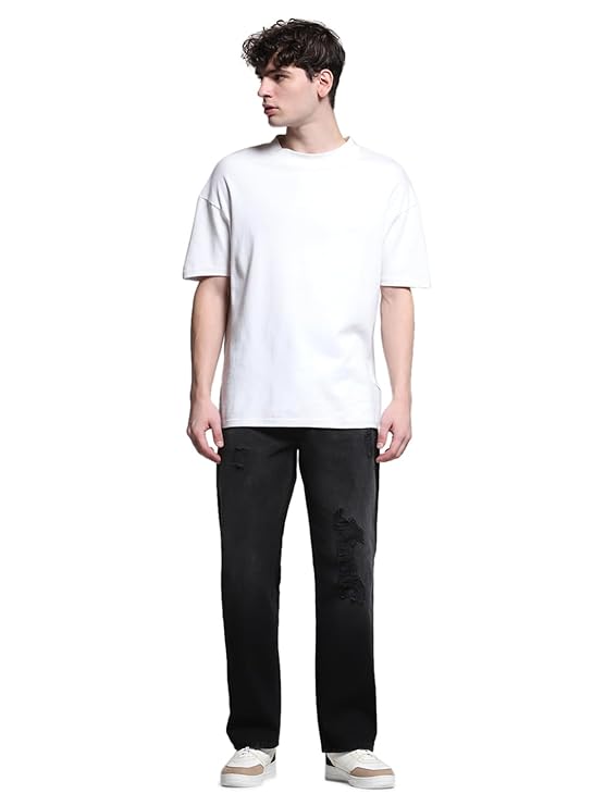JACK & JONES Men's Loose Mid Rise Jeans - Rajputtrade