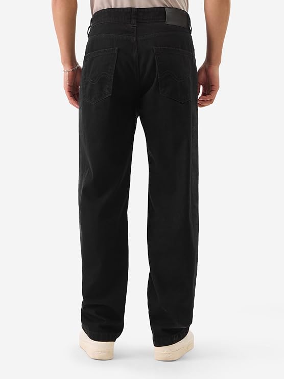 The Souled Store Dark Sapphire Men and Boys Straight Fit Cotton Blend Jeans - Rajputtrade