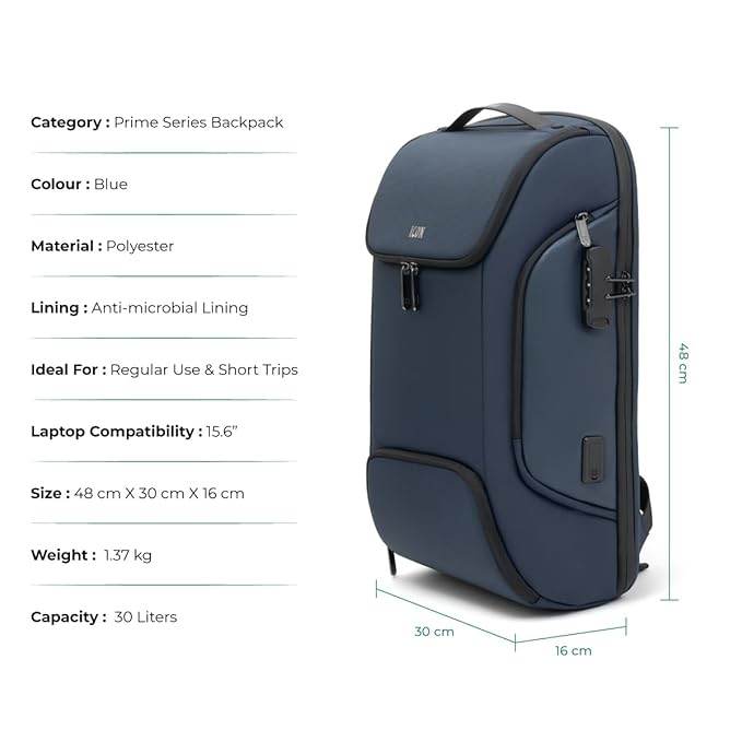 ICON Iconic Backpack, Waterproof Unisex Laptop Backpack - Rajputtrade