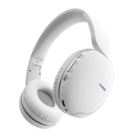 Noise Two Wireless On-Ear Headphones with 50 Hours Playtime, Low Latency(up to 40ms) BT v5.3 (White)