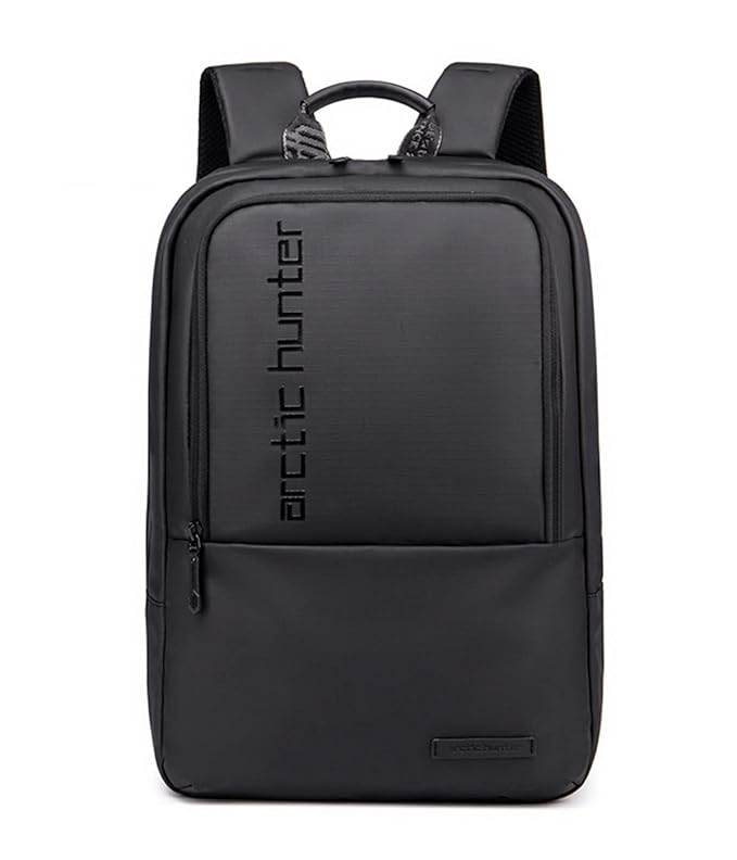 Arctic Hunter Slim Laptop Backpack for Men Women Lightweight 18L Expandable Backpack Shockproof 15.6" Laptop Pocket Water-resistant Daypack Computer Bag for Office Daily Casual College, Black - Rajputtrade