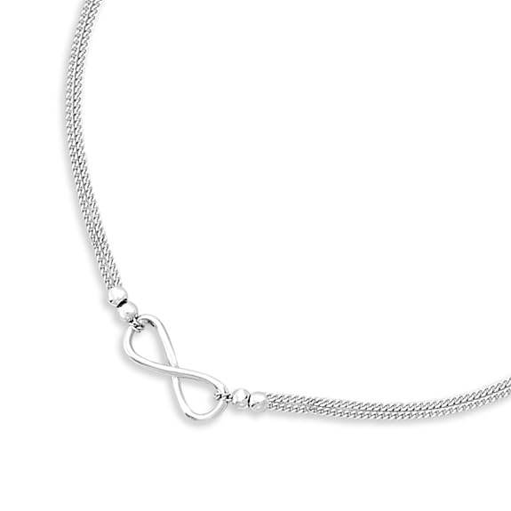 925 Sterling Silver Anklet | Rhodium Plated Precious Cubic Zirconia Women Chain Anklet | Gifts For Women & Girls | - Rajputtrade