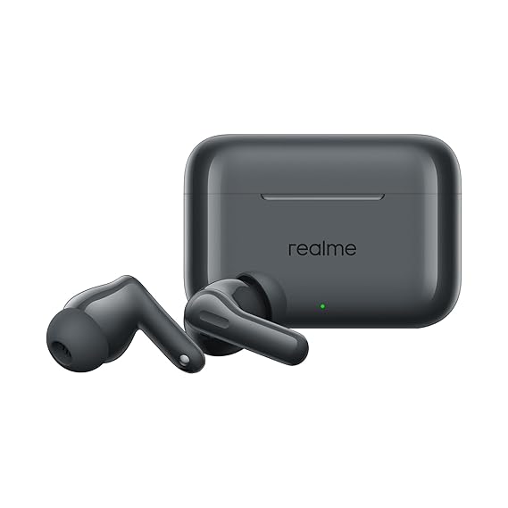realme Buds T200 True Wireless Earbuds with Hi-Res Audio, 12.4mm Dynamic Bass Drivers, 32 dB ANC, Quad Mic, 45ms Latency, Upto 50 Hrs Playback (4 Color options)