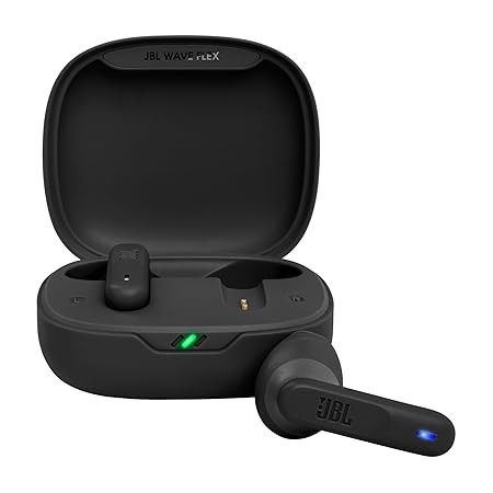 JBL Newly Launched Wave Flex in-Ear Wireless Earbuds TWS with Mic, App for Custom Extra Bass EQ, 32Hrs Battery (Black) - Rajputtrade