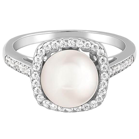 925 Silver Pearl Stunner Ring, Indian - 12| Gifts for Women and Girls | - Rajputtrade