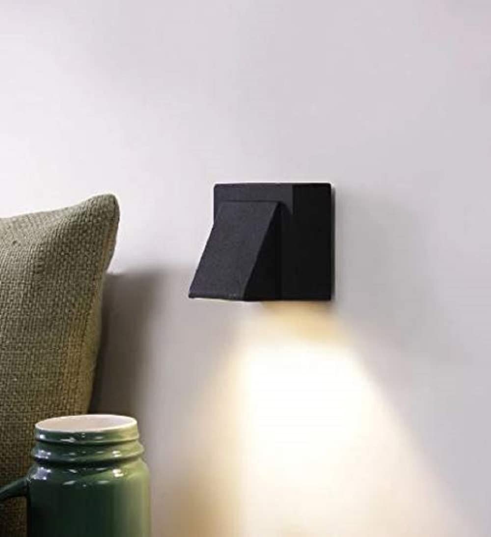 Wall Lights - 3W IP65 Waterproof Wall Lamp One Step Fancy LED Light for Wall 1 Way Outdoor Wall Lamps - Outdoor Wall Lights for Elevation,Garden & Patio Lights - (Warm White)-Pack of 1 - Rajputtrade
