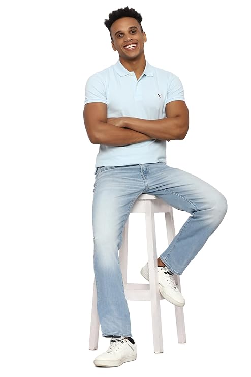 American Eagle Men Blue Airflex+ Original Straight Jean - Rajputtrade