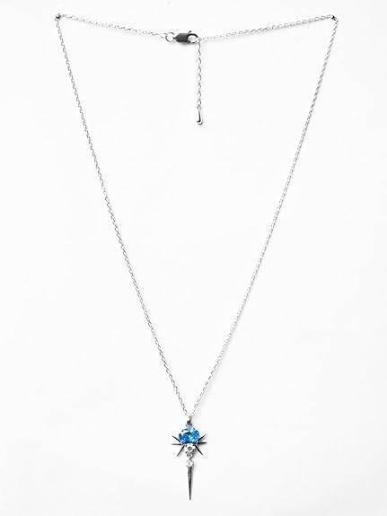 925 Sterling Silver Dolores Pendant Earring Chain Jewellery Set | Rhodium Plated, Swiss Zirconia | Gift for Women & Girls - Rajputtrade