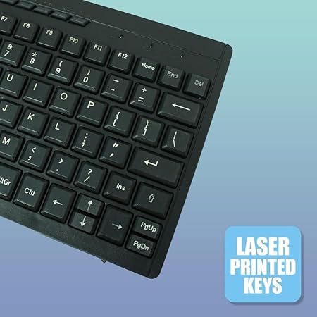 Techking 20 Years Warranty Wireless Keyboard and Mouse Combo for PC & Laptop - USB Nano Receiver, Slim and Ergonomic Design, Quiet Typing & Smooth Navigation Set - Rajputtrade
