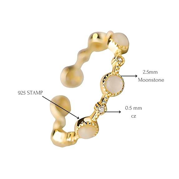 925 Sterling Silver Adjustable Rings For Women & Girls I Gift For Wife Girlfriend Sister I Finger Ring With Multiple Design Options - Rajputtrade