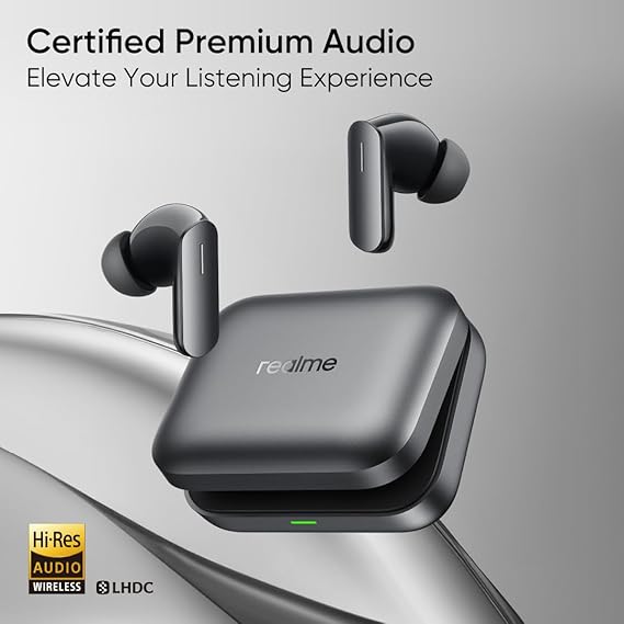 realme Buds Air 7, 12.4mm Dynamic Bass Drivers,52Hrs Playtime, 52dB Hybrid ANC,6 Mic ENC, 45ms Low Latency - Rajputtrade