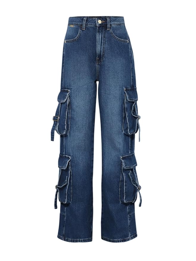 Women's Regular Jeans, Dark Blue Denim (Size 30) - Rajputtrade
