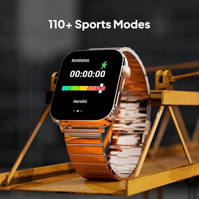 Fire-Boltt Visionary Ultra 1.78" AMOLED, Stainless Steel Luxury Smart Watch, TWS Connection (Gold) - Rajputtrade