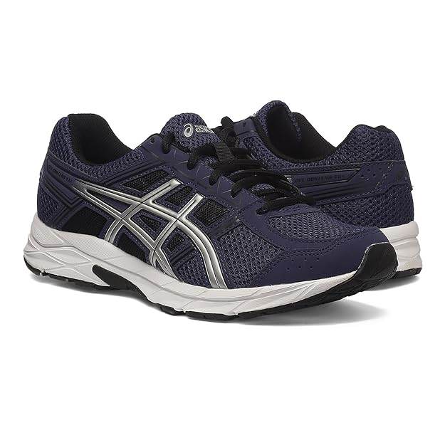 ASICS Men's Gel-Contend 4B+ Running Shoes (Indigo Blue/Pure Silver) - Rajputtrade