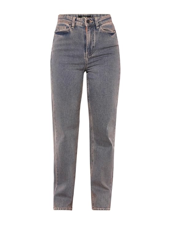 Women's Straight Jeans, Dusted Clay (Size 34) - Rajputtrade