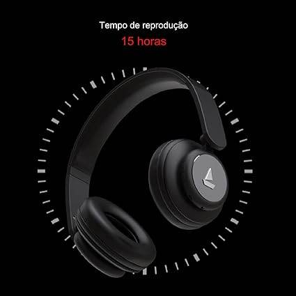 boAt Rockerz 450, 15 HRS Battery, 40mm Drivers, Padded Ear Cushions Wireless Headphone with Mic (Luscious Black) - Rajputtrade