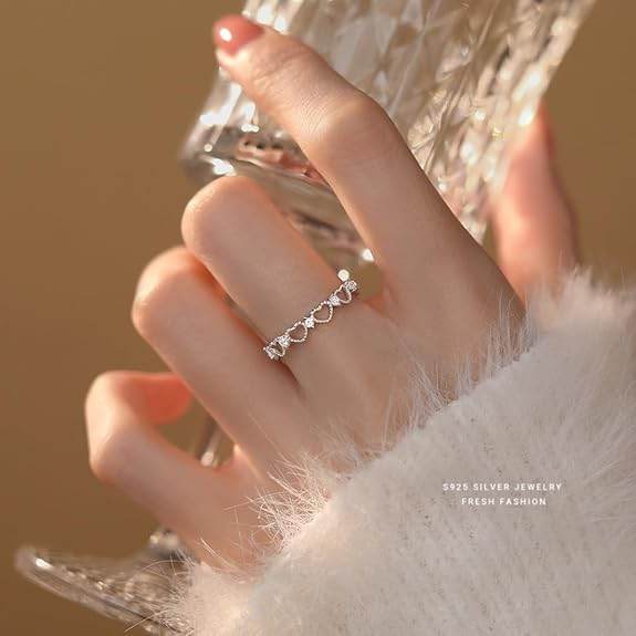 925 Sterling Silver Adjustable Rings For Women & Girls I Gift For Wife Girlfriend Sister I Finger Ring With Multiple Design Options - Rajputtrade