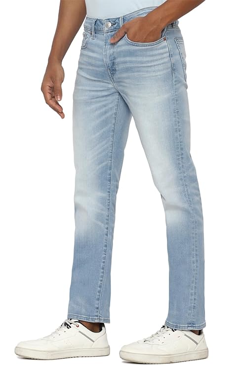 American Eagle Men Blue Airflex+ Original Straight Jean - Rajputtrade