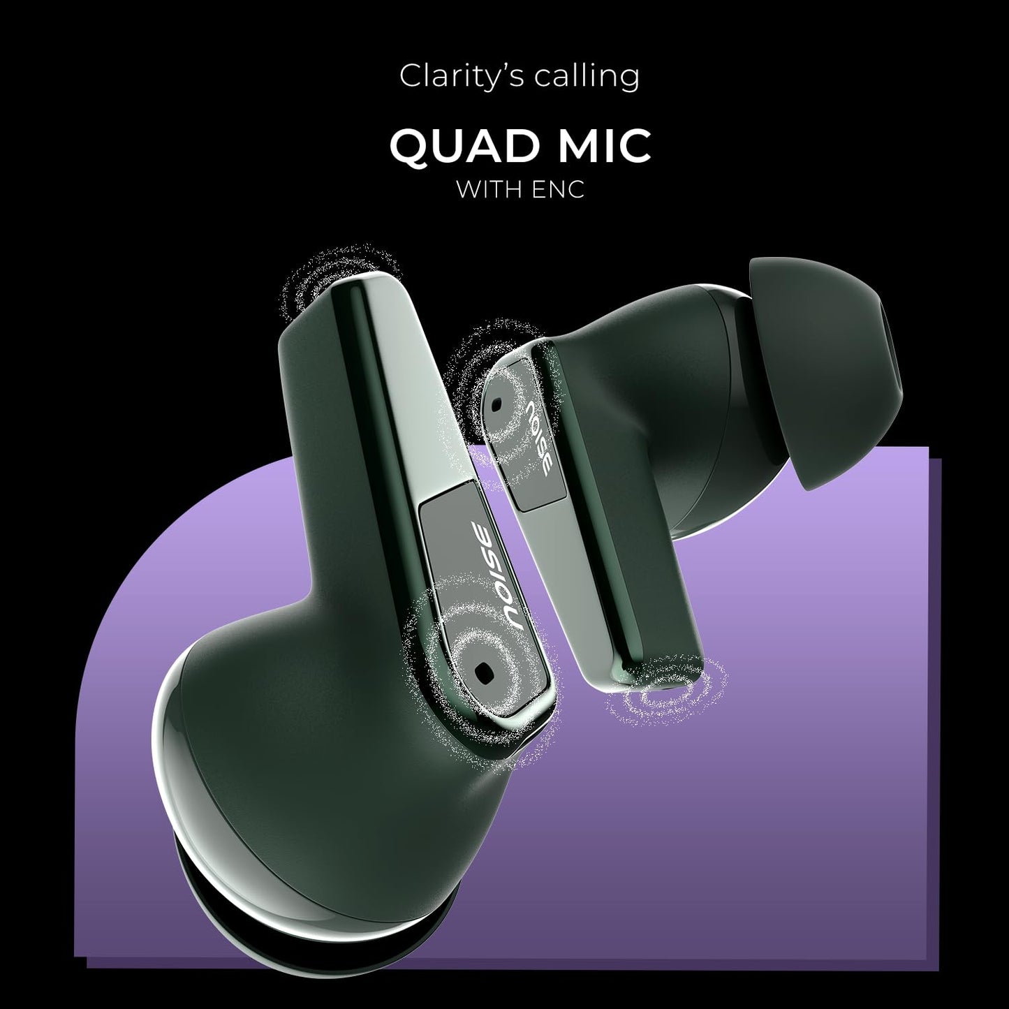 Noise Buds N1 Pro in-Ear True Wireless Earbuds with Metallic Finish, ANC(Upto 32Db), 60H of Playtime, Dual Pairing, Instacharge(10 Min=200 Min) - Rajputtrade