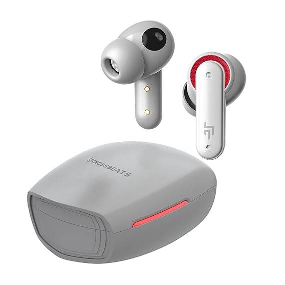 CrossBeats Fury Max Gaming TWS in-Ear Buds |100hr Playtime Bluetooth Earphones | BT v5.4 | 30ms Low Latency - Rajputtrade