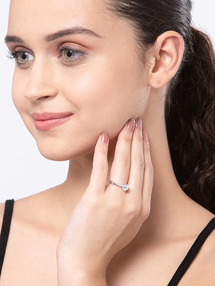 Pure Real 925 Sterling Silver Adjustable Ring Band | Multiple Design Options | Gift for Women and Girls - Rajputtrade