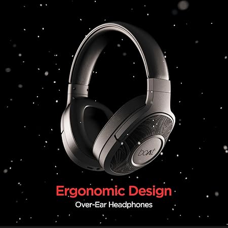 boAt Rockerz 550/Rockerz 558 Over Ear Bluetooth Headphones with Upto 20 Hours Playback, 50MM Drivers (Black)